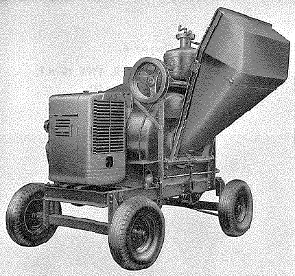 Goodwin concrete mixer Type 10 NT from rear